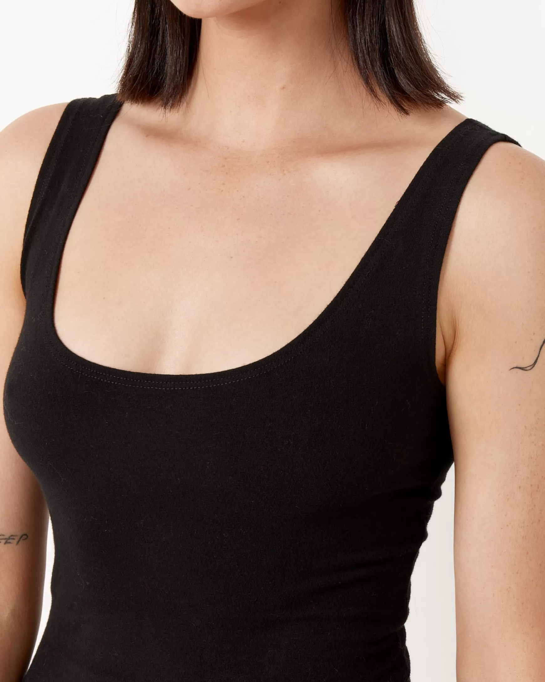 Store Mohawk General Store | | Via Olympia Short Unitard In Black Woman Jumpsuits